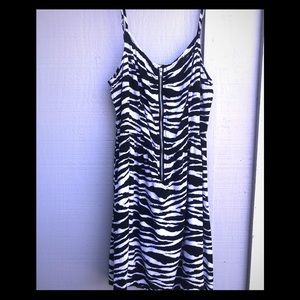 Zebra tank dress